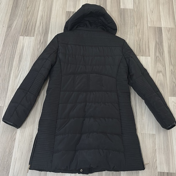 Coffee Shop New York Puffer Hooded ‎ Women's Coat Size Large - Picture 3 of 12